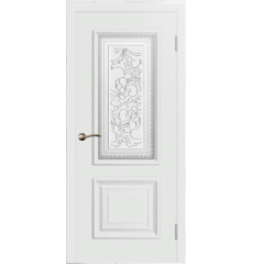 Дверь деревянная межкомнатная Акцент белая Уз2